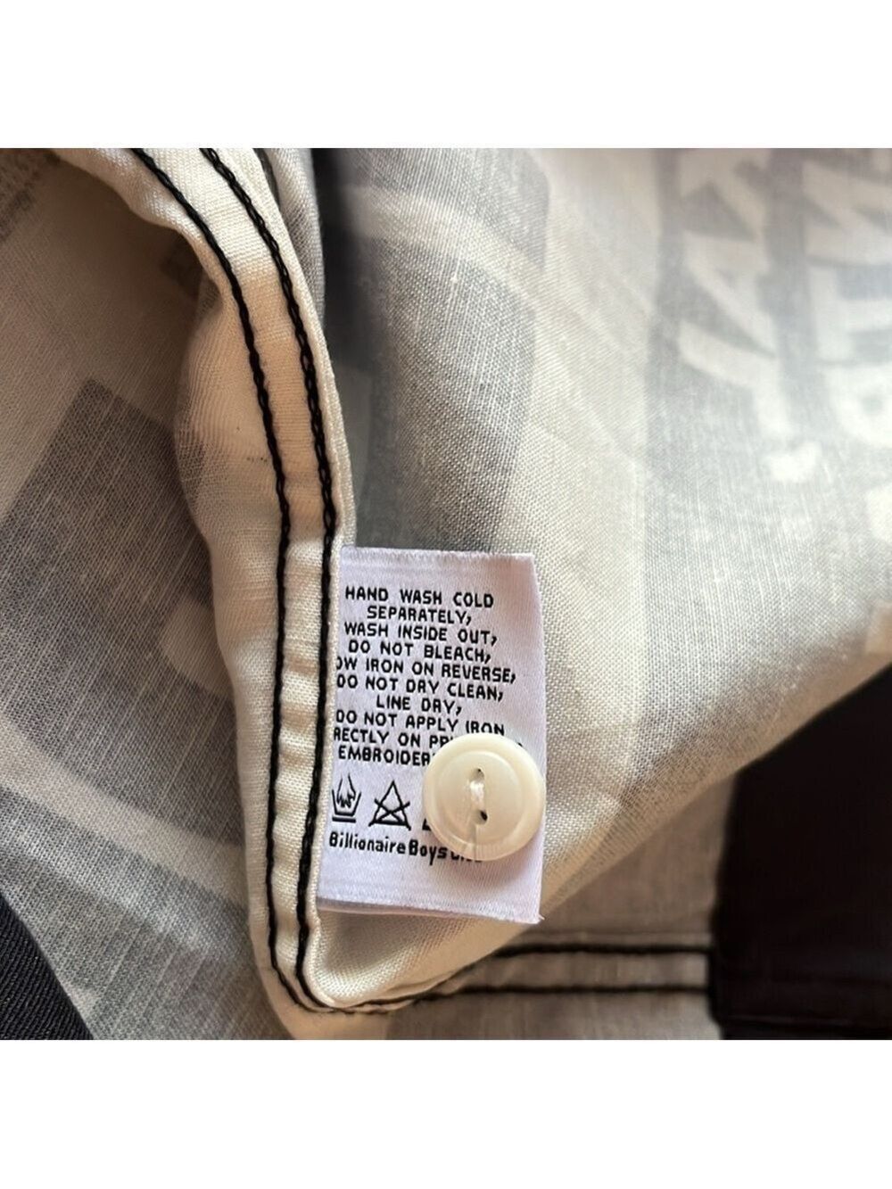 NWT. Billionaire Boys Club UFO Gardenia Button Down Short Sleeve Shirt Size XXL - Picture 12 of 13